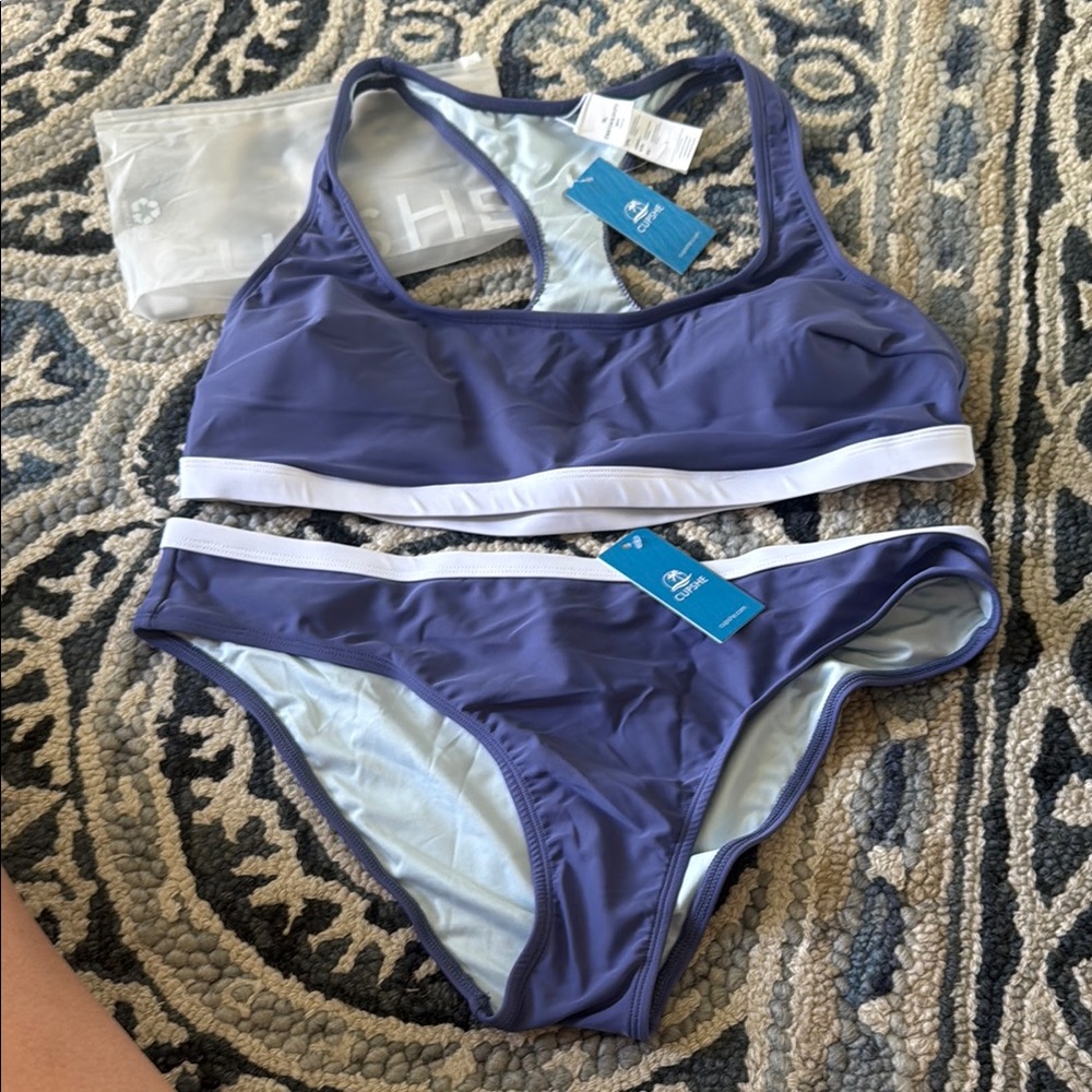 NWT Cupshe Purple Bikini Set